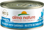 Almo Nature HQS Complete Tuna Recipe With Sardines In Gravy